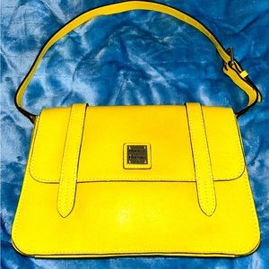 Dooney Camera Shoulder Bag Lemon Yellow